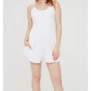 Aerie Offline White Athletic Work-Out Dress Medium